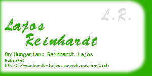 lajos reinhardt business card